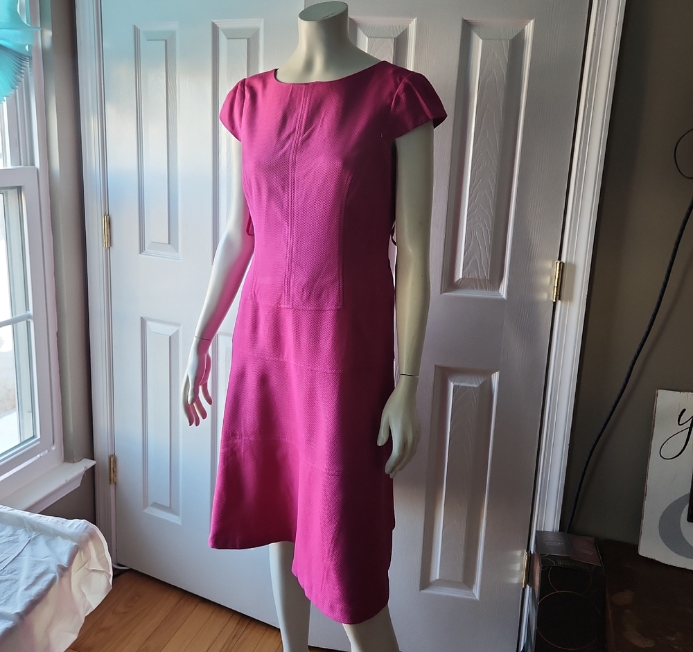 Anne Klein Fuchsia Midi Dress